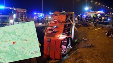 Tragiczny wypadek autokaru na autostradzie A4