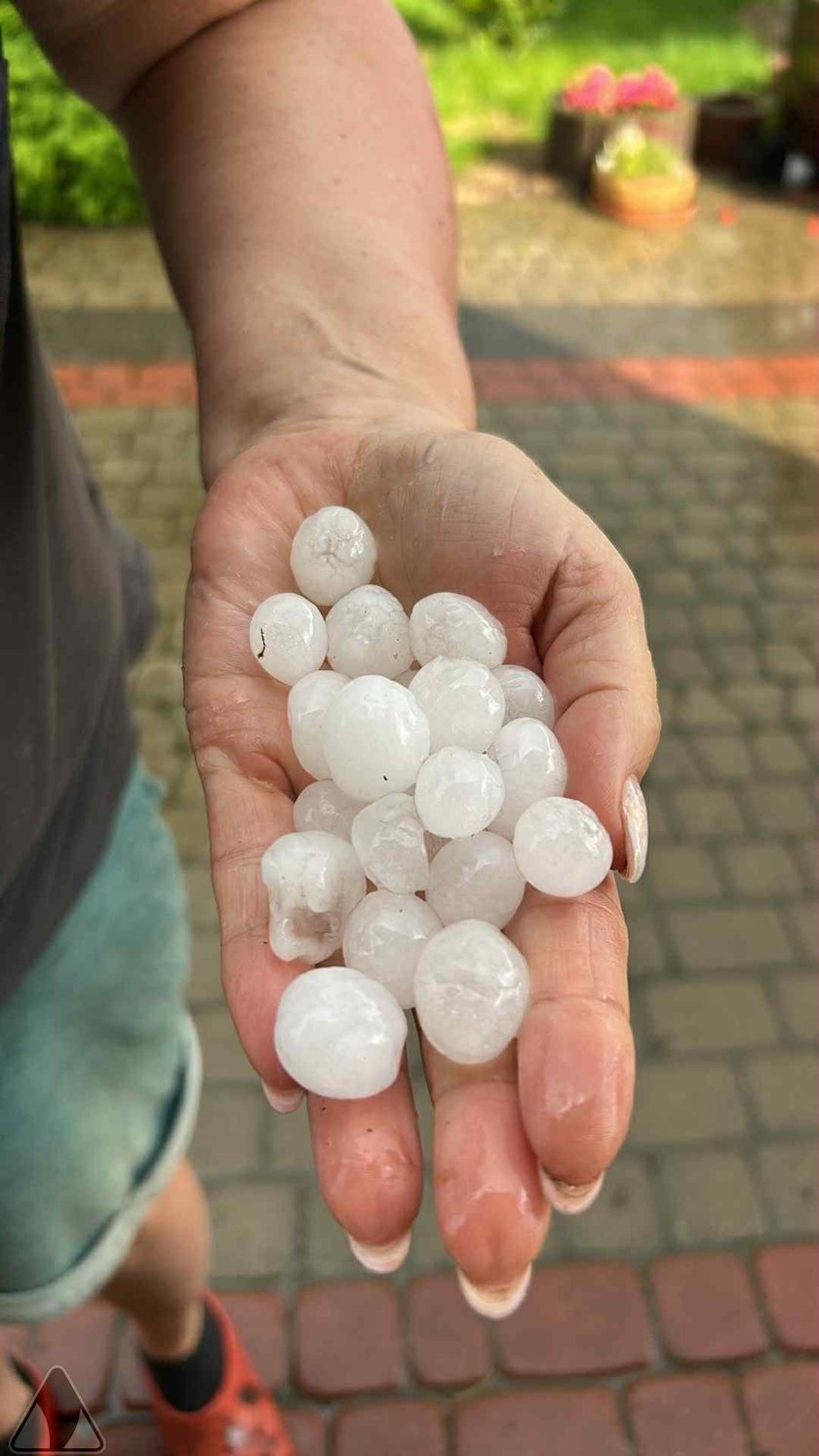 Kielce. A powerful storm and cloudburst. The streets have turned into rushing streams
