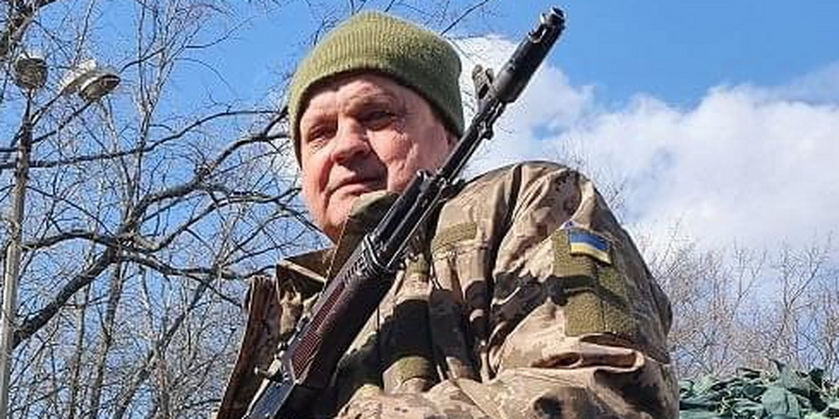 Inwazja na Ukrainę. 55-letni ochotnik stanął do obrony ojczyzny. 