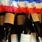 Beaujolais Nouveau butelki flaga Francji