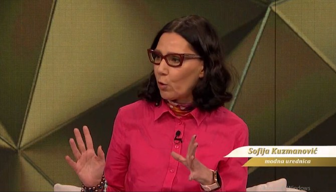 Modna urednica  i dizajnerka Sofija Kuzmanović u "Blic žena studiju"