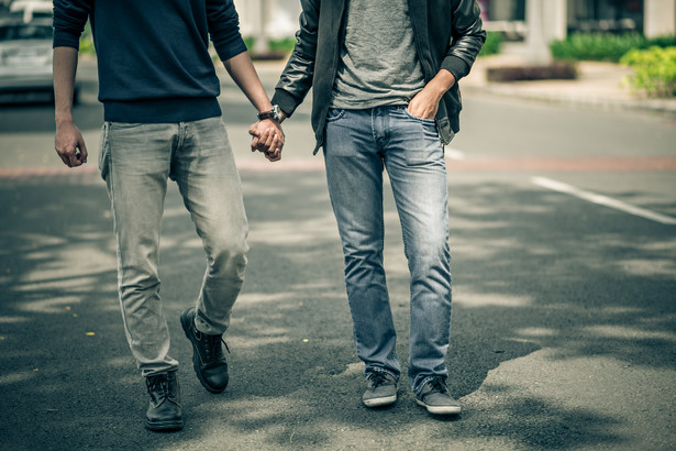 Para mężczyzn mężczyźni homoseksualizm ręce LGBT