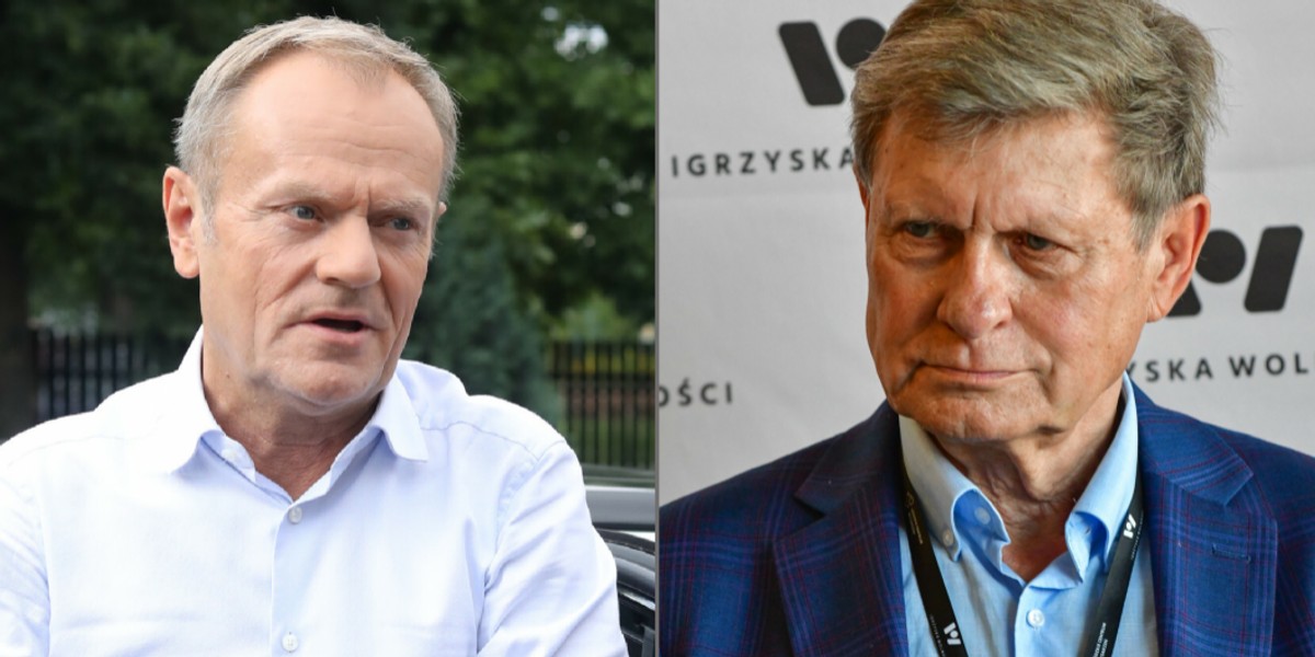 Donald Tusk i Leszek Balcerowicz