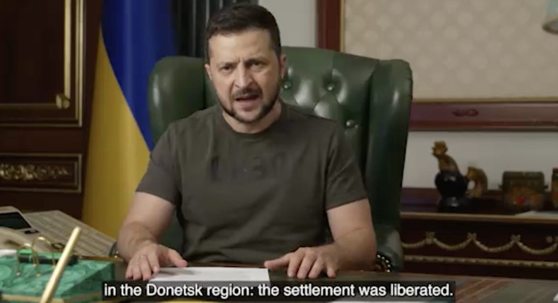 President Volodymyr Zelenskyy in a Telegram address posted September 4, 2022