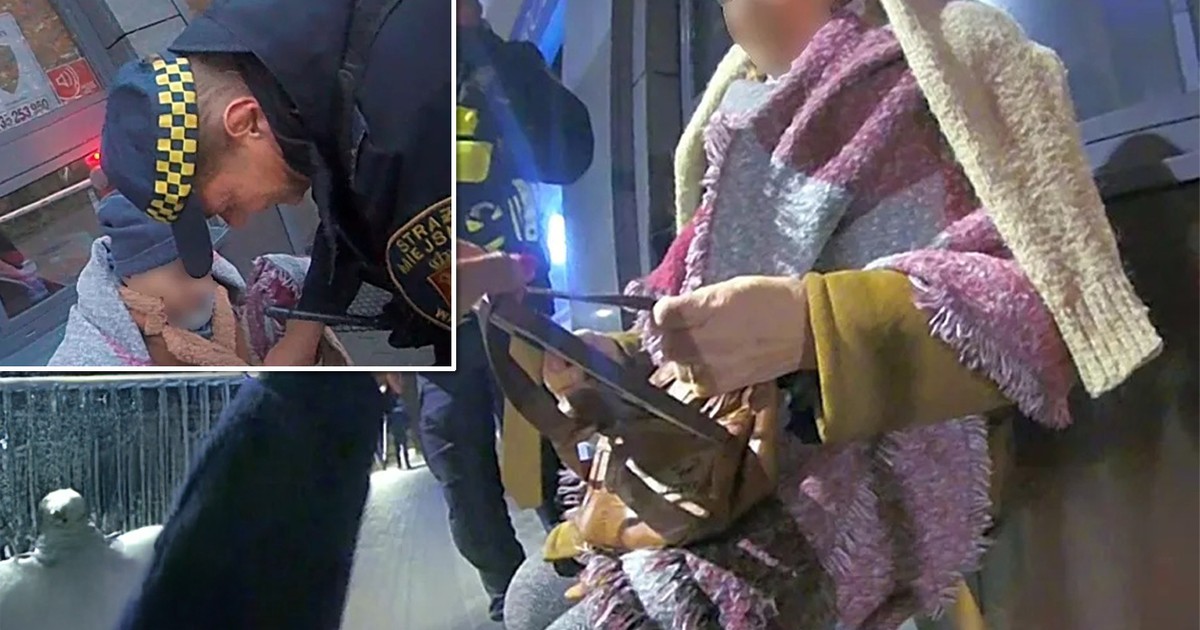 Siedziała na krzesełku. Nic nie mówiła. Przejmujące sceny na warszawskiej ulicy