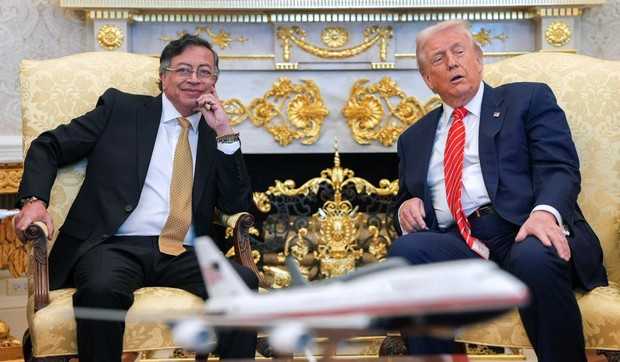 Donald Tramp i  Gustavo Petro