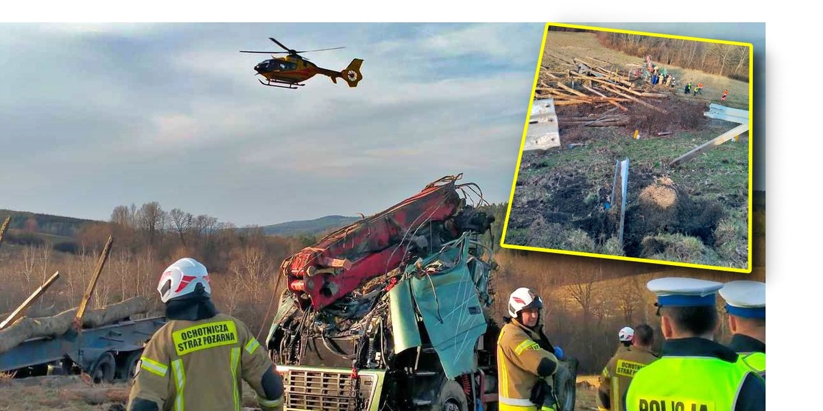 Wypadek w Leszczawie Dolnej