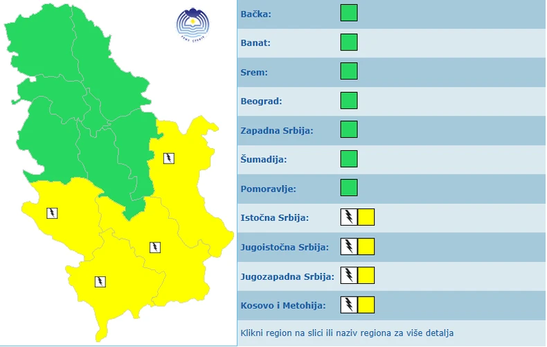 meteoalarm 27. aprila