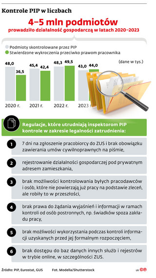 Kontrole PIP w liczbach