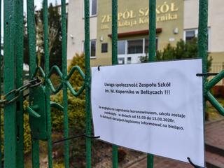 Zespół Szkół im. Mikołaja Kopernika w Bełżycach zamknięty z powodu przypadku koronawirusa