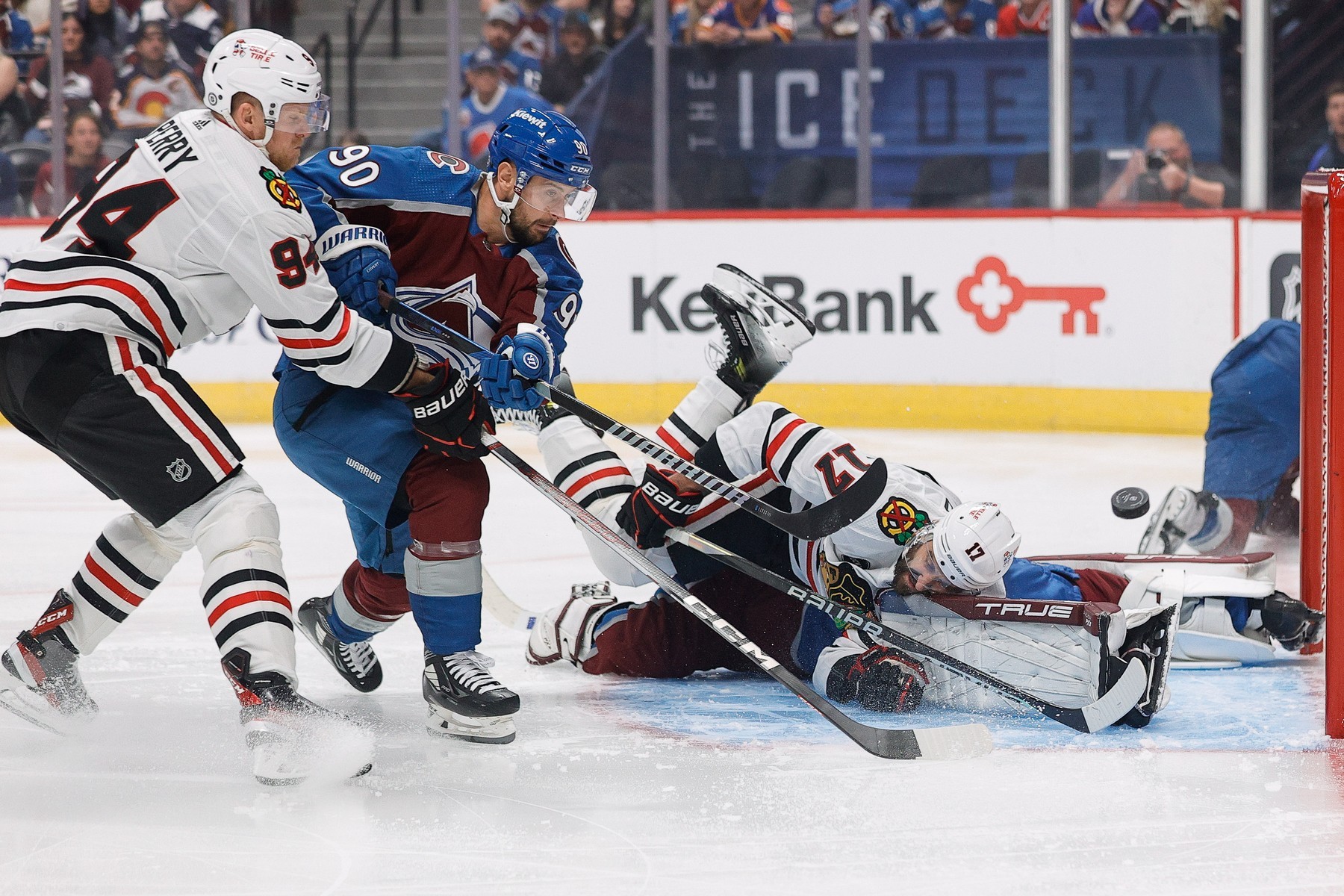 Tomáš Tatar v zápase s Chicagom Blackhawks.
