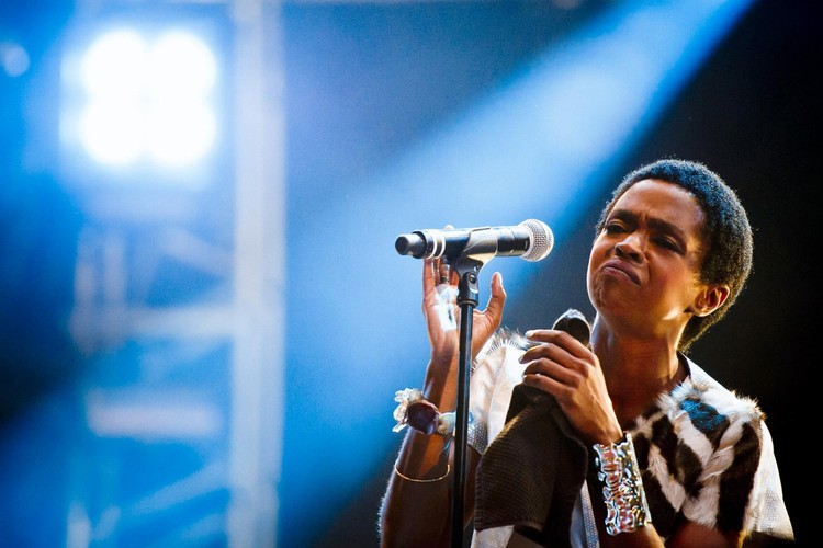 Lauryn Hill podczas koncertu na festiwalu Openair w Szwajcarii – lipiec 2012