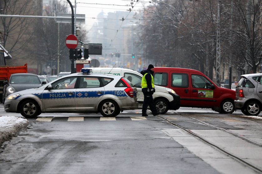 Tak kierowca przeprosił za wypadek, który zablokował ruch w Łodzi