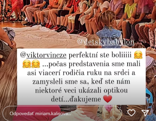 Miriam Kalisová si Adelu s Viktorom v tábore nevedela vynachváliť.