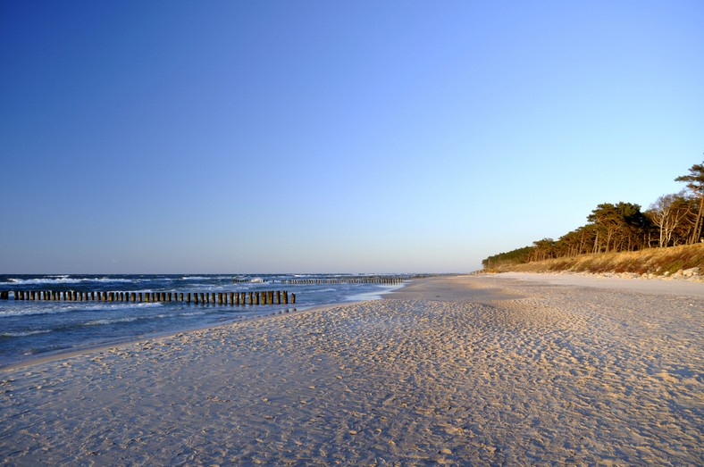 Plaża w okolicach Kołobrzegu