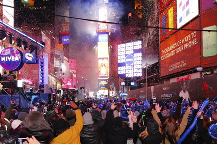 Sylwester na Times Square wraca "z pełną mocą". Ale nie dla wszystkich