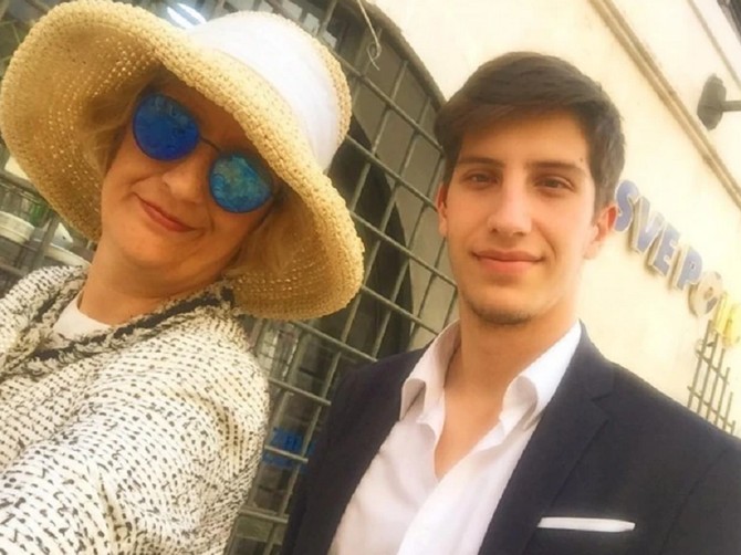 Isidora Bjelica sa sinom