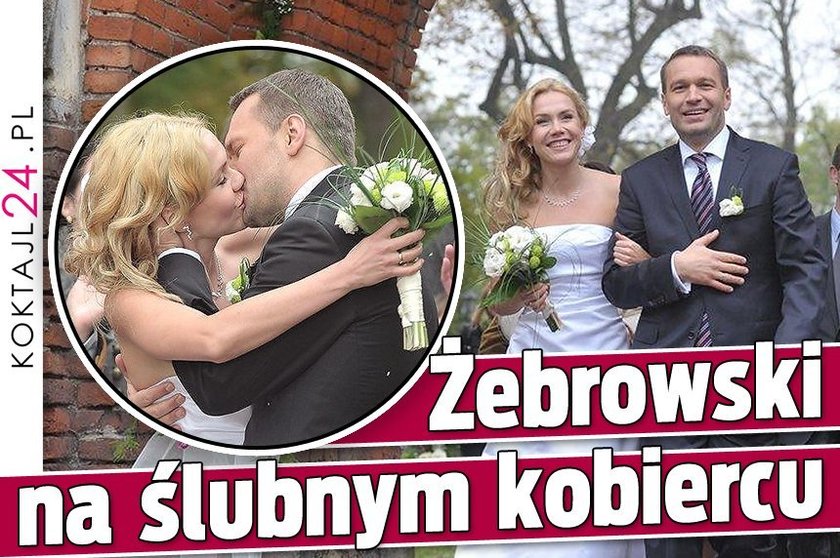 Żebrowski na ślubnym kobiercu