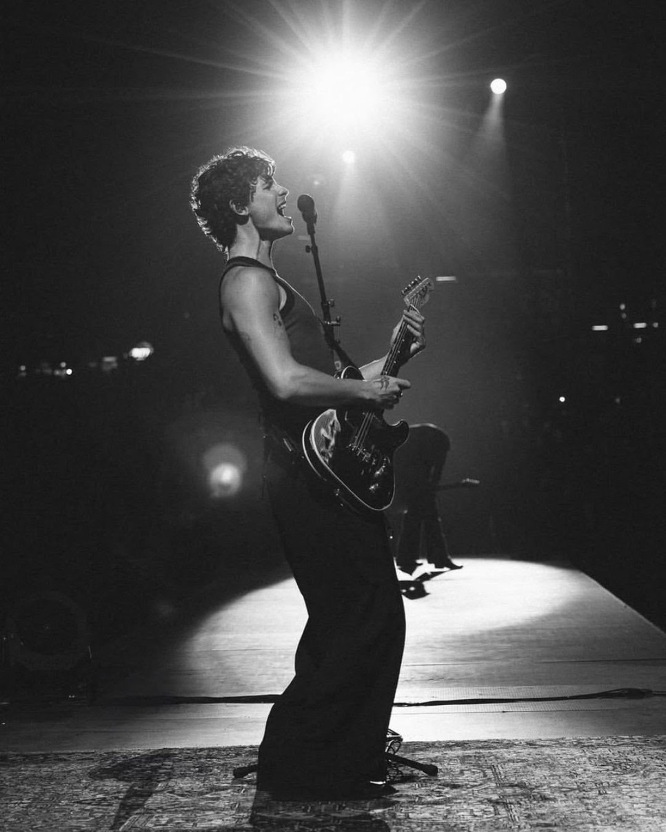 Shawn Mendes nemcsak a Szigeten, de a Sunny Hill fesztiválon is a Nanushka divatház tervezésében lépett fel