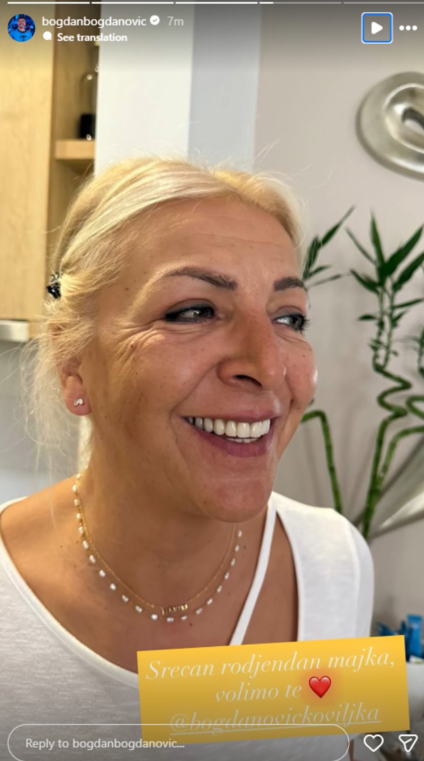 Bogdan Bogdanović čestitao majci rođendan