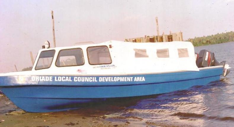 A boat for mass transit