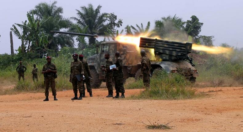 The Democratic Republic of Congo army has been carrying operations against the ADF militia
since October