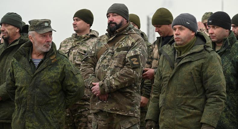 Donetsk and Luhansk militia members receive off-road vehicles in Rostov region, Russia, November 4, 2022.REUTERS/Sergey Pivovarov