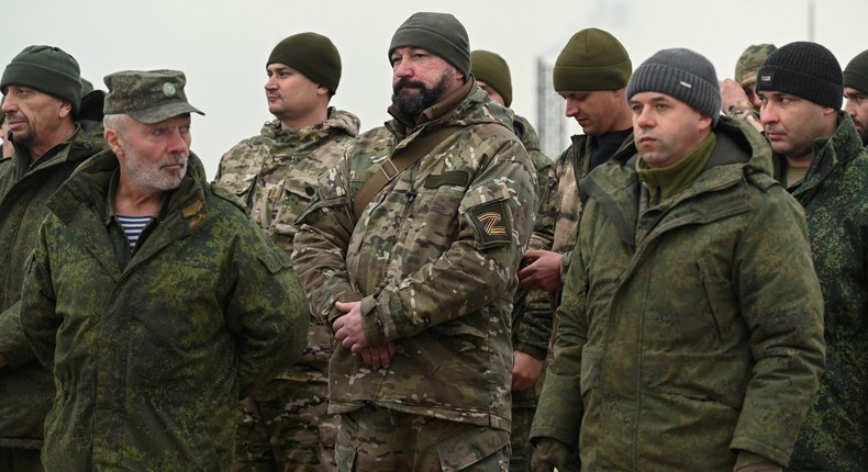 Donetsk and Luhansk militia members receive off-road vehicles in Rostov region, Russia, November 4, 2022.REUTERS/Sergey Pivovarov