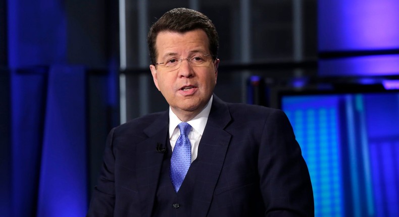 Anchor Neil Cavuto is photographed during his Cavuto: Coast to Coast program, on the Fox Business Network, in New York, Thursday, March 9, 2017