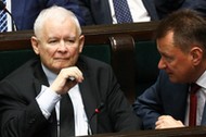 Prezes PiS Jarosław Kaczyński i szef MON Mariusz Błaszczak