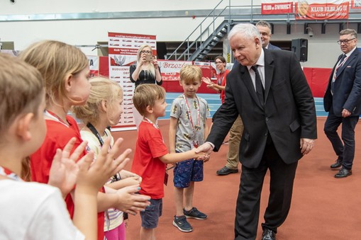 Jarosław Kaczyński w Spale