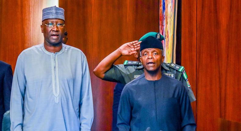 Vice President Prof. Yemi Osinbajo presides over the National Economic Council meeting [Twitter/@NigeriaGov]