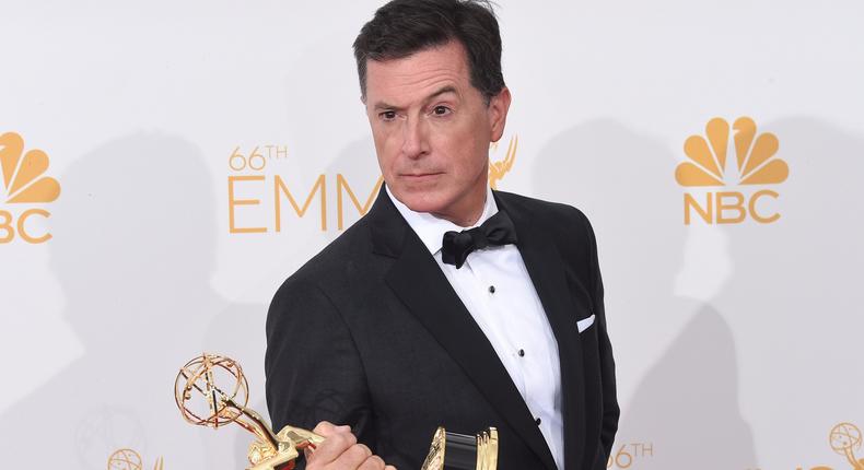 Stephen Colbert has won nine Emmys for Comedy Central's The Colbert Report.