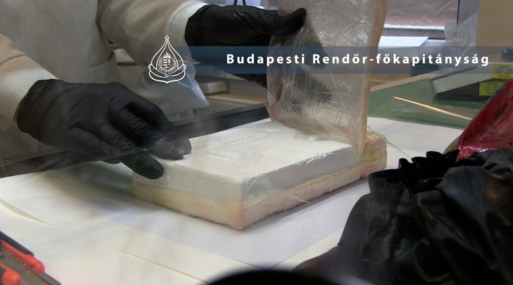 Rekord mennyiségű, 23 milliárd 220 millió értékű kokain találtak egy csepeli telephelyen / Fotó: police.hu