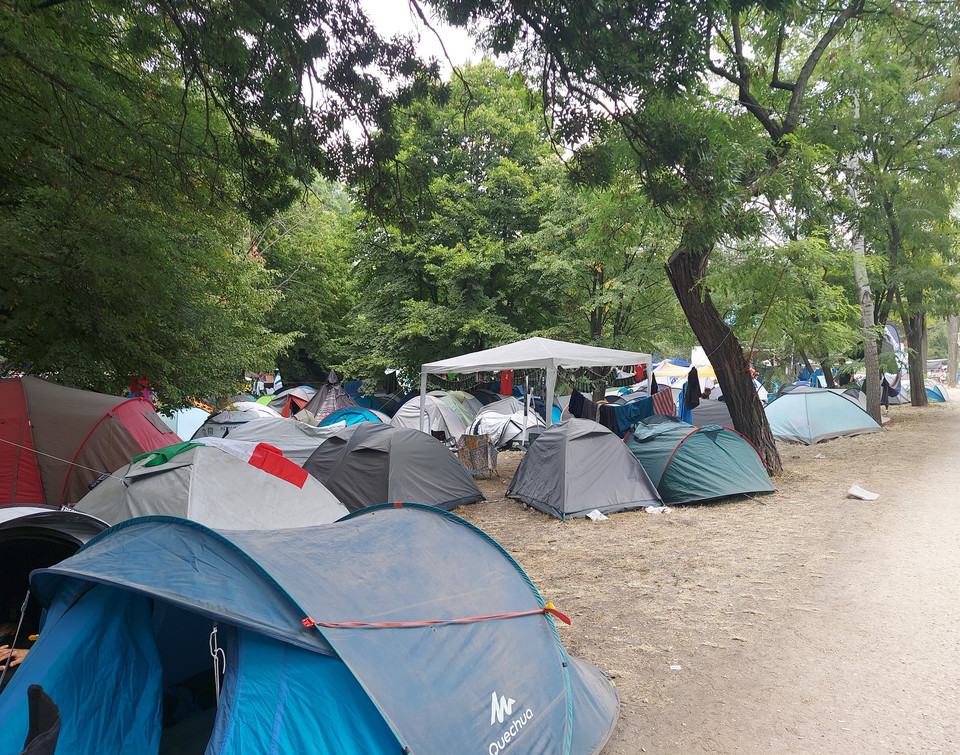 Sziget Festival 2022. Namioty festiwalowiczów