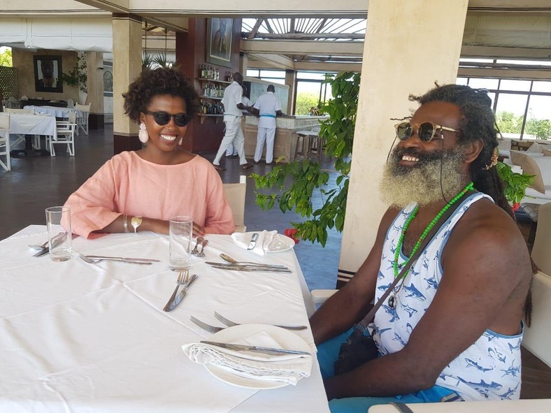 File image of Omar Lali with Tecra Muigai