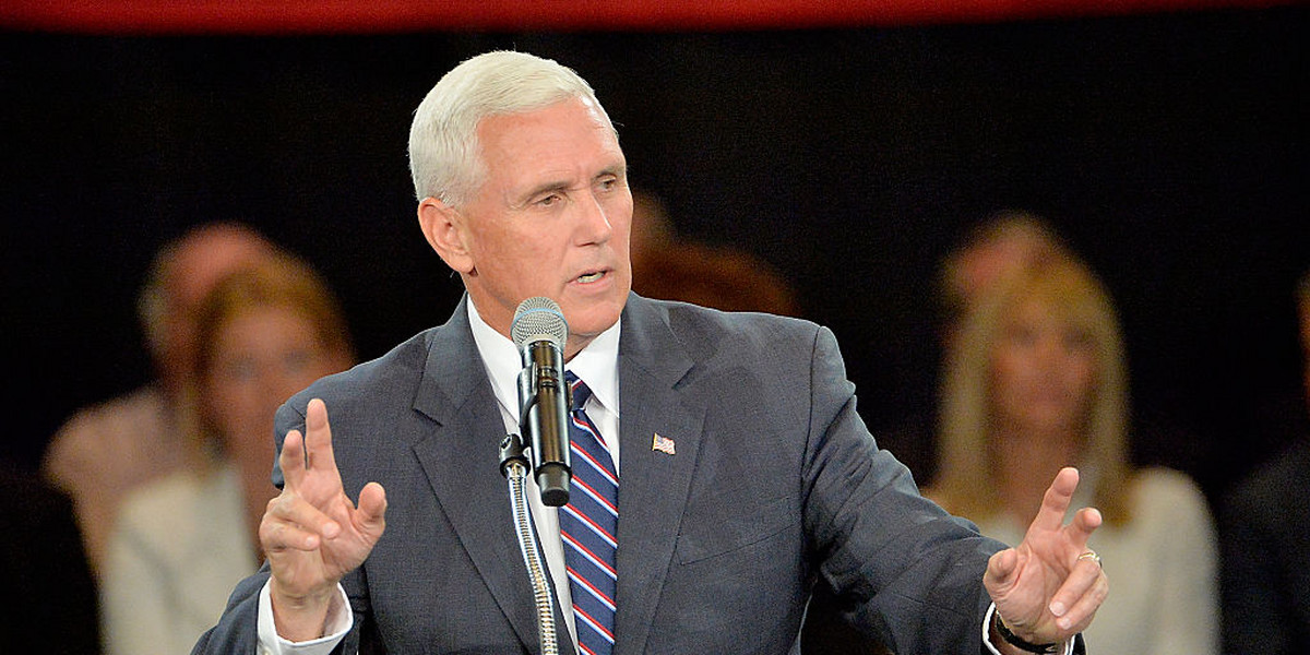 Republican vice presidential candidate Mike Pence.