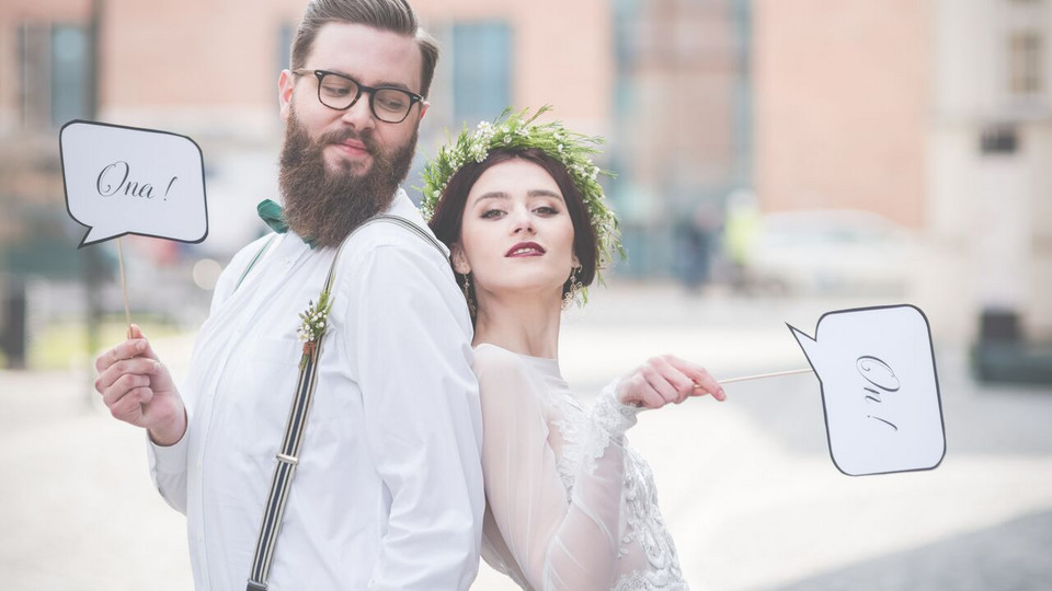 Hipsterskie wesele z makramami i zielenią