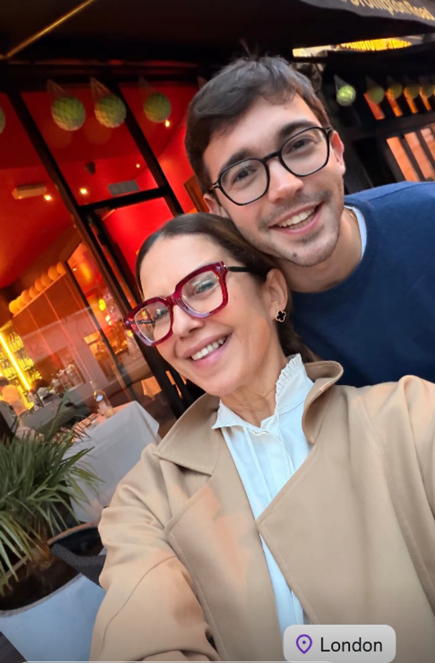 Nataša Ninković sa sinom u Londonu