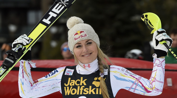 Vonn együtt síelt Hamiltonnal, láthatóan jól kijönnek egymással / Fotó: AFP