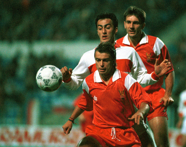 Roman Kosecki w meczu Polska - Turcja (1992 r)