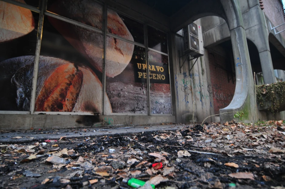 Mesto na kom ga je maloletnik zapalio