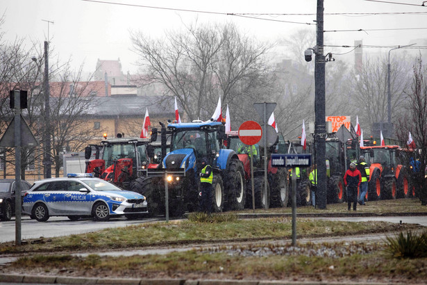 Ogólnopolski protest rolników w Bydgoszczy