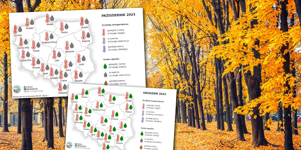 Będzie złota polska jesień. Ale najpierw załamanie pogody. Prognoza IMGW.