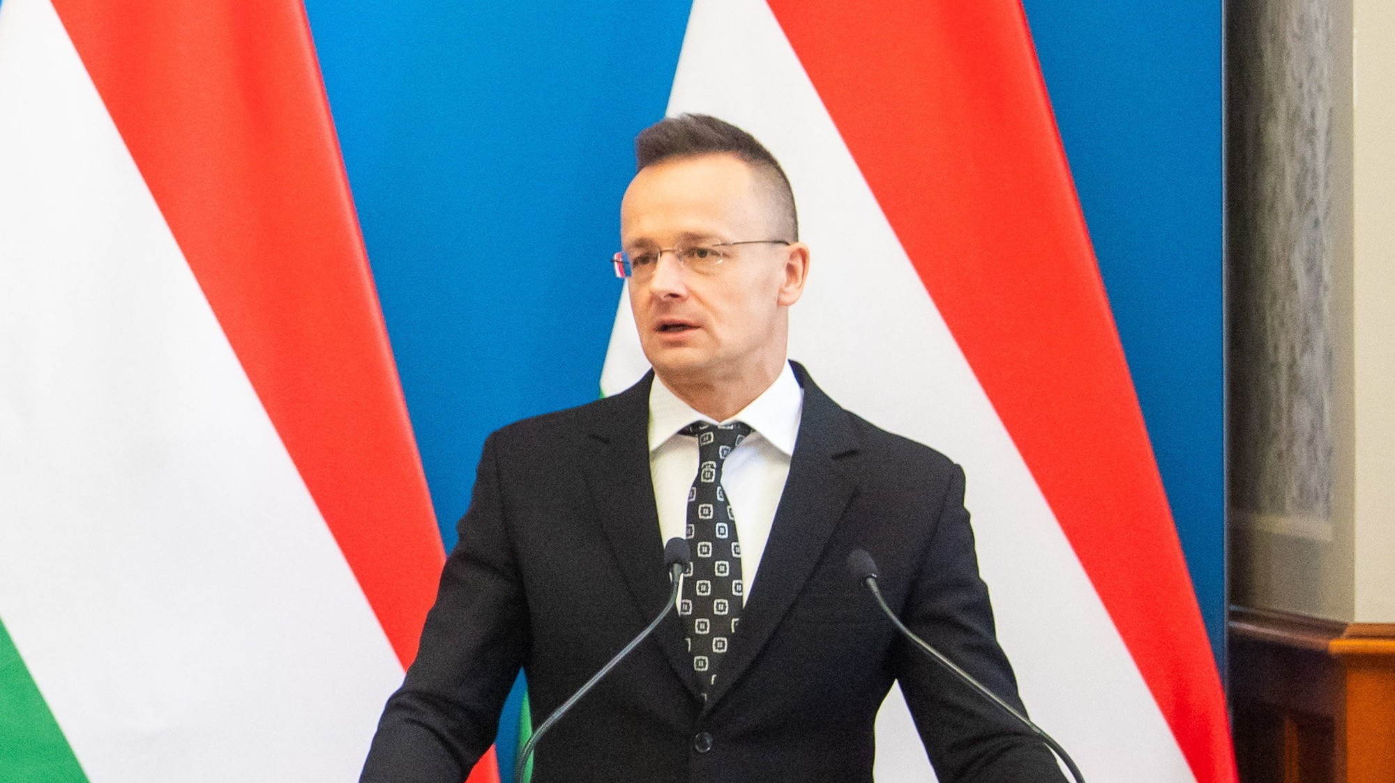 Maďarský šéf diplomacie Péter Szijjártó.