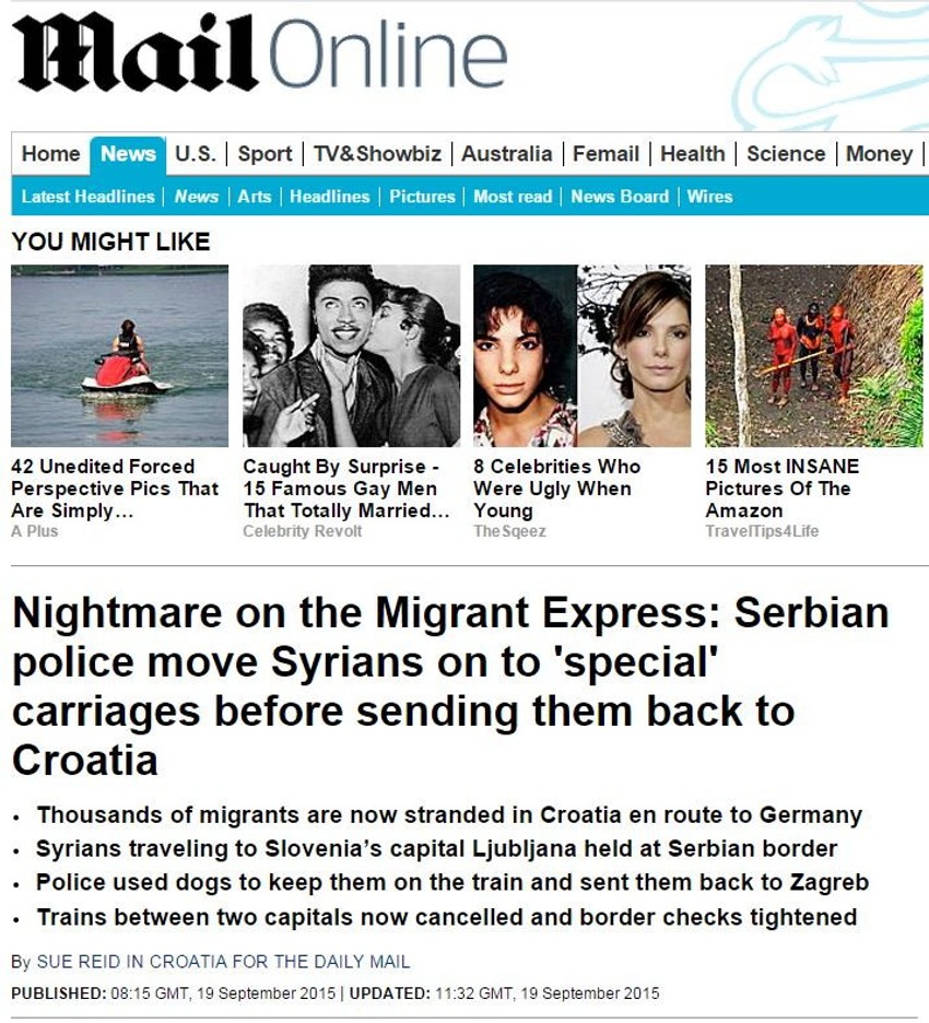 Priča u "Dejli mejlu" o potezu "srpske" policije