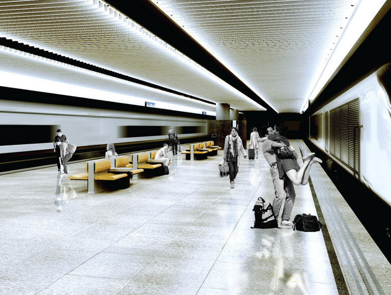 Dworzec Centralny w Warszawie po remoncie przed Euro 2012 - wizualizacja. Fot. materiały prasowe PKP
