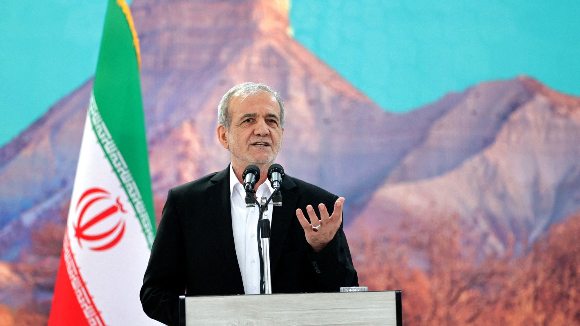 Iránsky prezident Masúd Pezeškjan, Iran's Presidential website/WANA (West Asia News Agency)/REUTERS