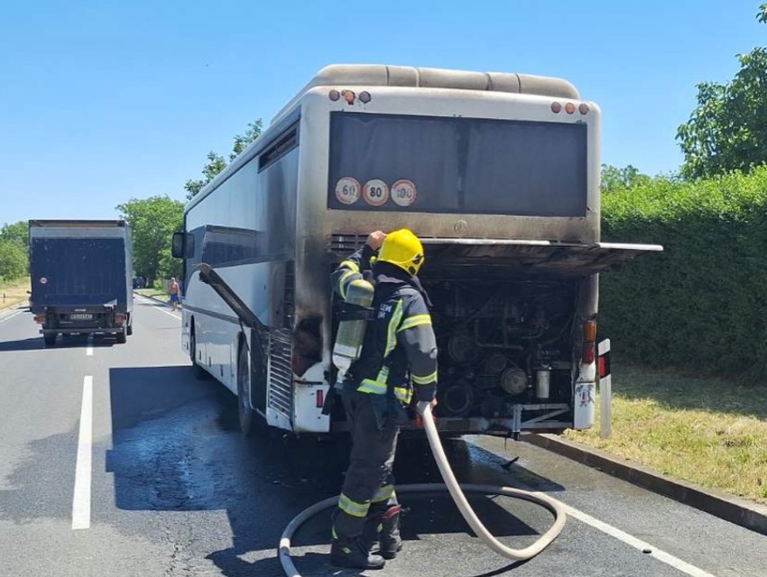 Požar na autobusu 