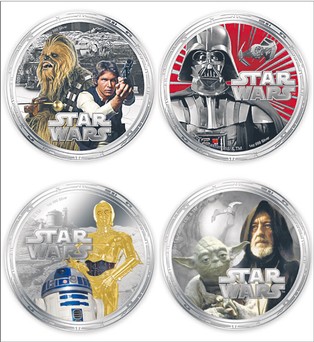 Star Wars: Niue wyemituje monety z postaciami z Gwiezdnych Wojen